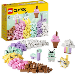 LEGO 11028 Classic Pastel Creative Building Set Brick Box, Construction Toy for Girls and Boys Ages 5+ With Models; ice cream, dinosaur, cat and more Building sets Besuche den LEGO-Store Single