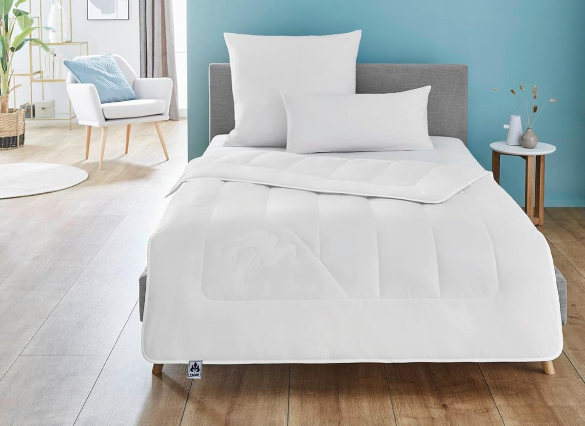 Irisette camel quilt - Fabricat în Germania - Mono, plapumă pentru toate anotimpurile, plapumă din păr de cămilă pentru tranziție, 155 X 220 Cm, certificat Oeko-Tex Plapumi si pilote Naty Shop Singur 155X220 Cm Mono