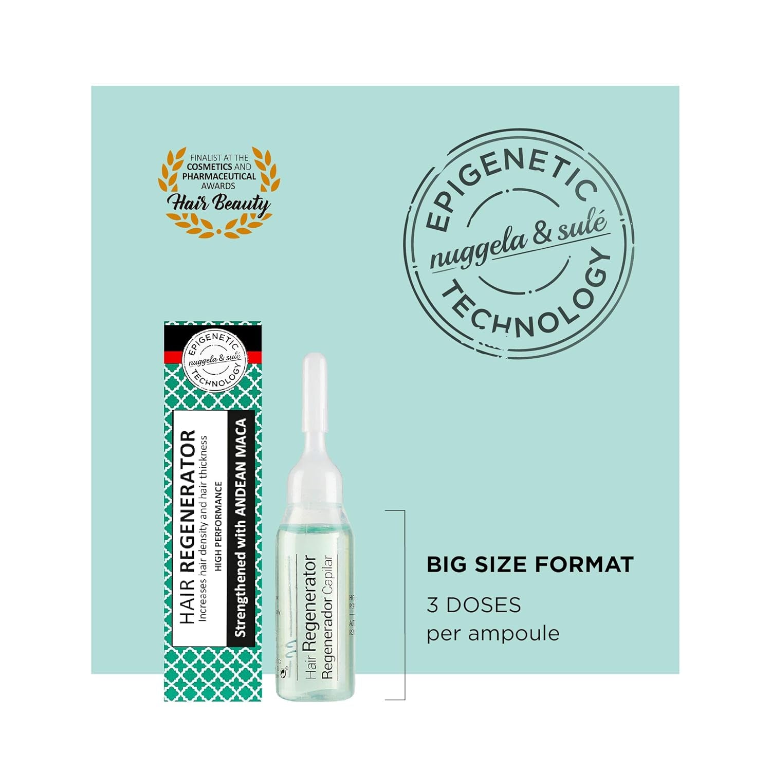 Nuggela & Sulé Hair conditioner ampoules, increases hair density and strength Nuggela hair care