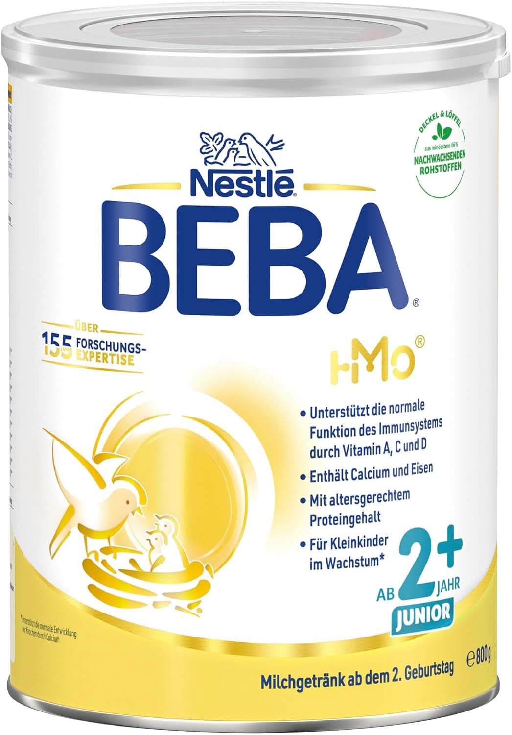 Nestle BEBA Junior 2+, from 2nd birthday, baby food with HMO 2'-FL, only lactose, no palm oil, pack 3 (3 x 800g) Mother and Baby Naty Shop
