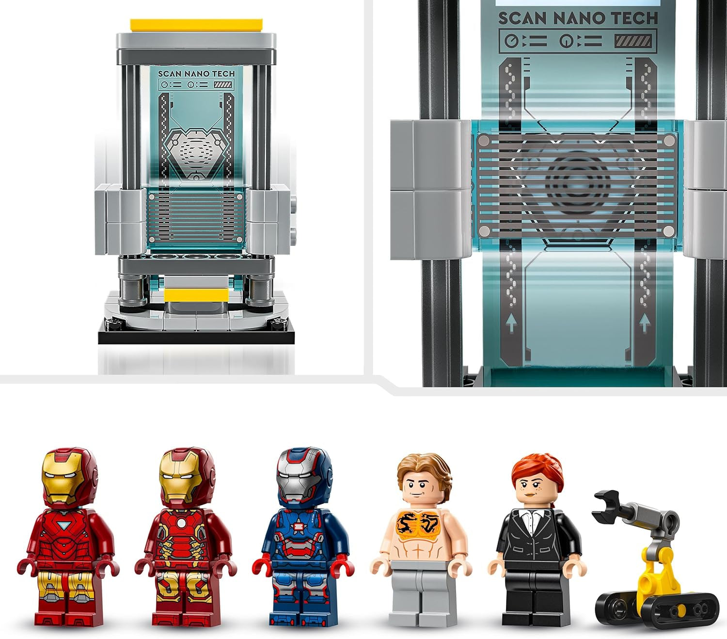 LEGO Marvel Iron Man's Laboratory: Hall of Armor - Superhero Toy with a Mech Figure, 5 Minifigures Including Aldrich Killian - Avengers Gift for Boys and Girls Ages 8+ 76315 Building Sets Beuche den LEGO-Store