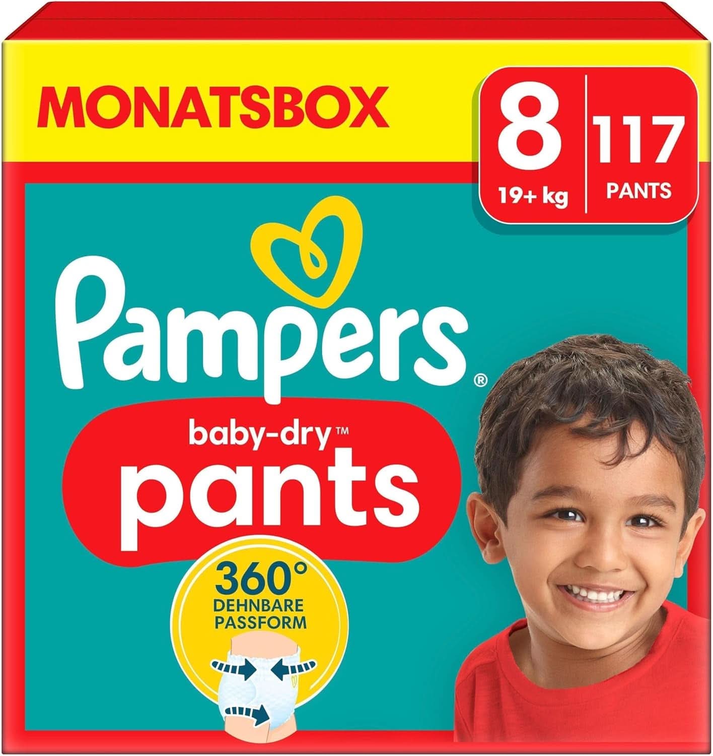 Pampers Windeln Pants Größe 5 Baby-Dry, 160 Windeln, 12Kg-17Kg, 360° Fit Hilft, Auslaufen Zu Verhindern Mother and Child Naty Shop 8 (117 pcs) New