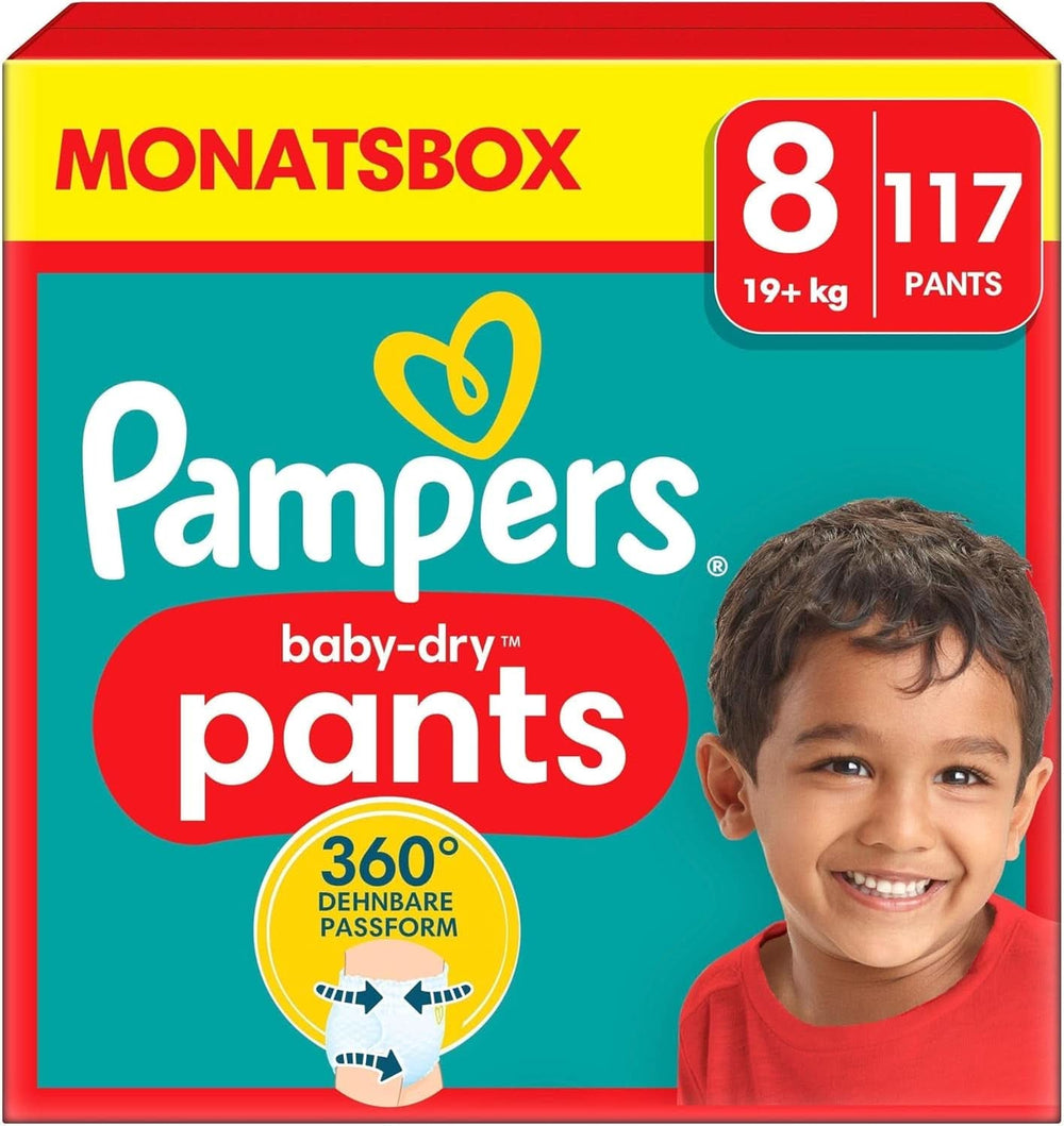 Pampers Windeln Pants Größe 5 Baby-Dry, 160 Windeln, 12Kg-17Kg, 360° Fit Hilft, Auslaufen Zu Verhindern Mother and Child Naty Shop 8 (117 pcs) New
