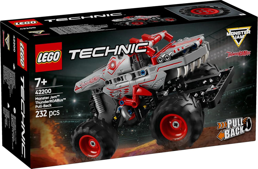 LEGO Technic Monster Jam Thunderroarus Retractable Toy Monster Truck Building Toy for Kids Gift for Boys and Girls Age 7+ 42200 Building Sets Besuche den LEGO-Store