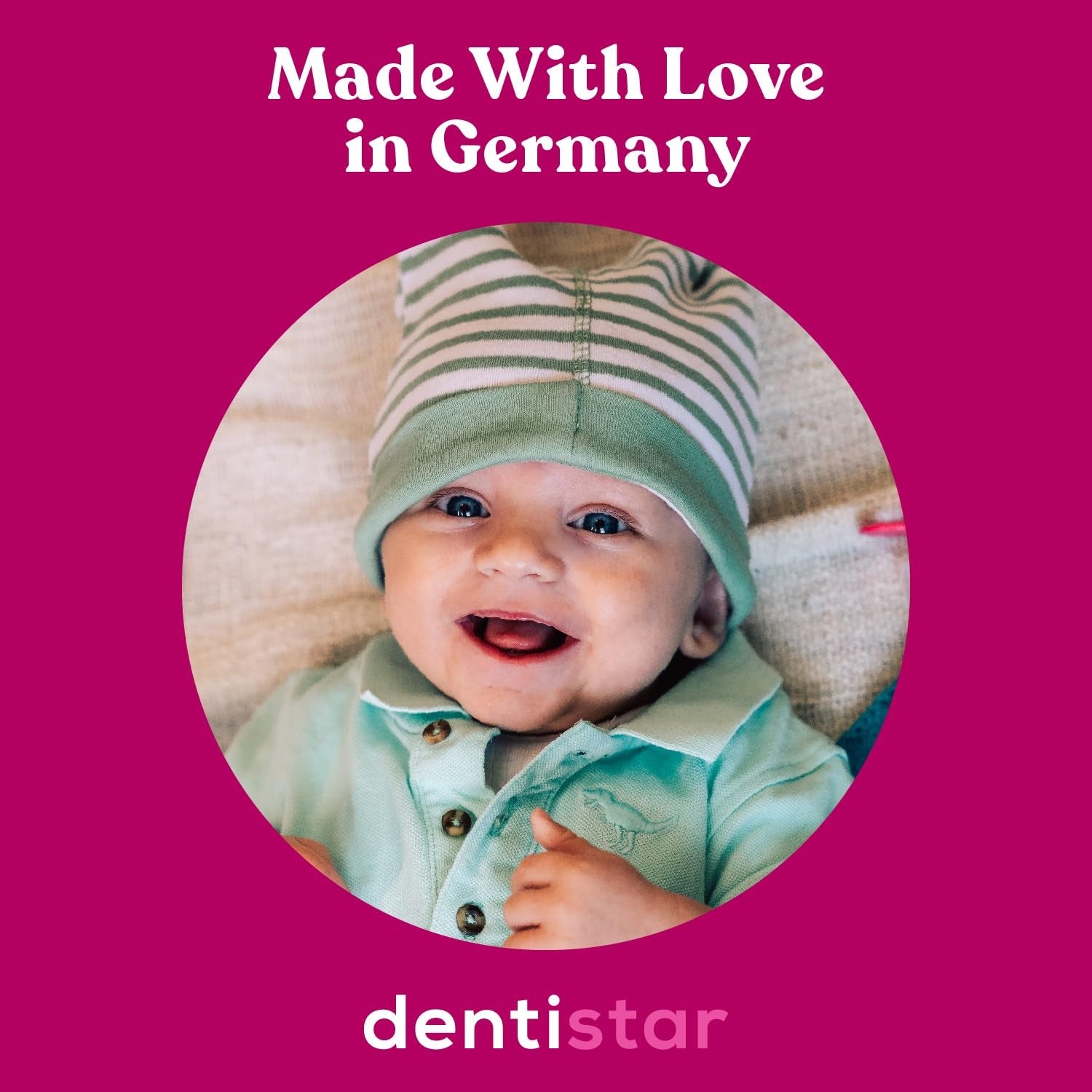 Suzetă din silicon Dentistar®, pachet de 3 – mărimea 1, suzetă 0-6 luni – prietenoasă cu dinții și maxilarul, cu etapă dentară – fără BPA – fabricată în Germania – floare de cireș