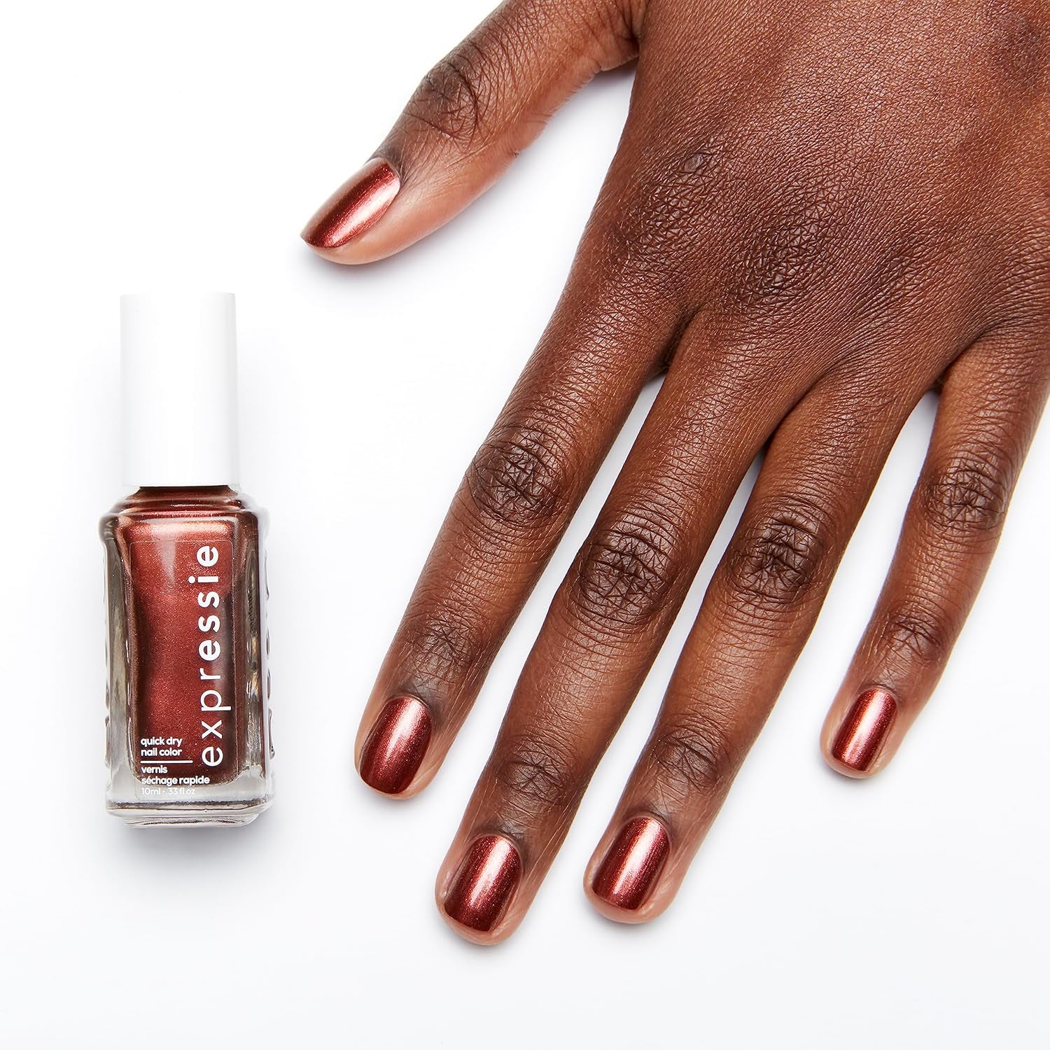 Essie quick drying nail polish "expression", no. 270 misfit right in, metallic, vegan formula, 10 ml