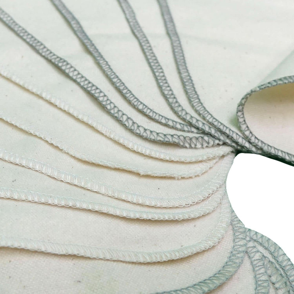 Avo + Cado - Pack of 15 reusable baby washcloths as a replacement for wet wipes (color: gray) Mother and Child Naty Shop