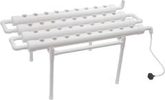 3-Layer Hydroponic Grow Kit 108 Planting Spaces Hydroponic Soilless Plant Grow Systems Hydroponic Plant Grow System in Tubes for Vegetables (Single Layer with 36 Holes)