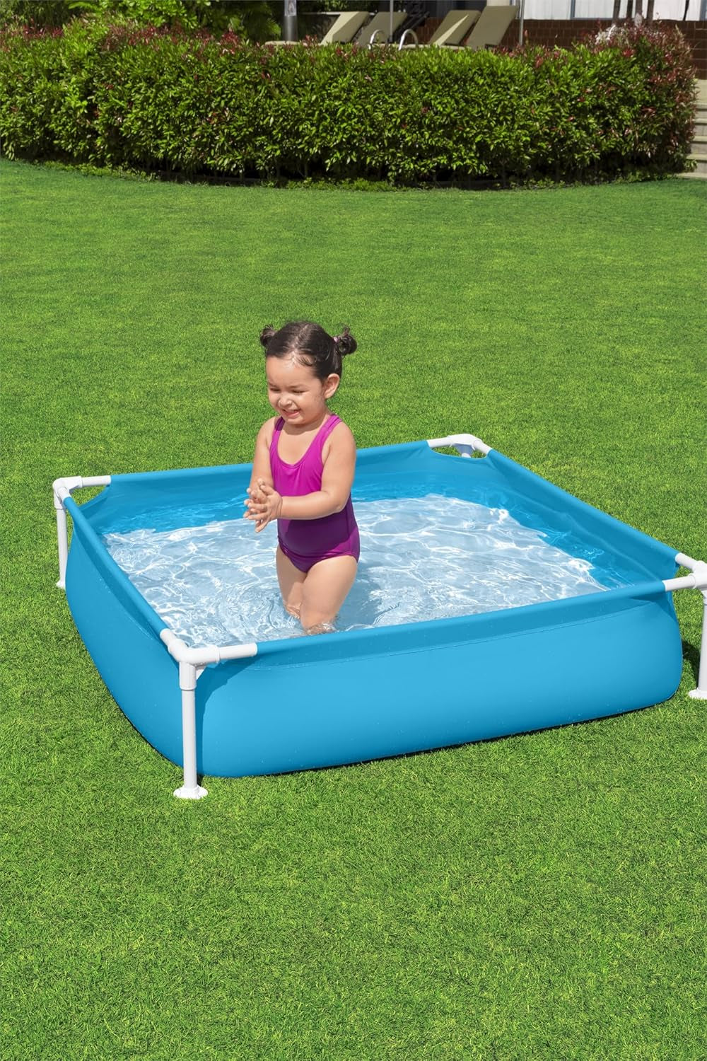 Bestway My First Frame pool 122 x 122 x 30.5 cm, blue, rectangular