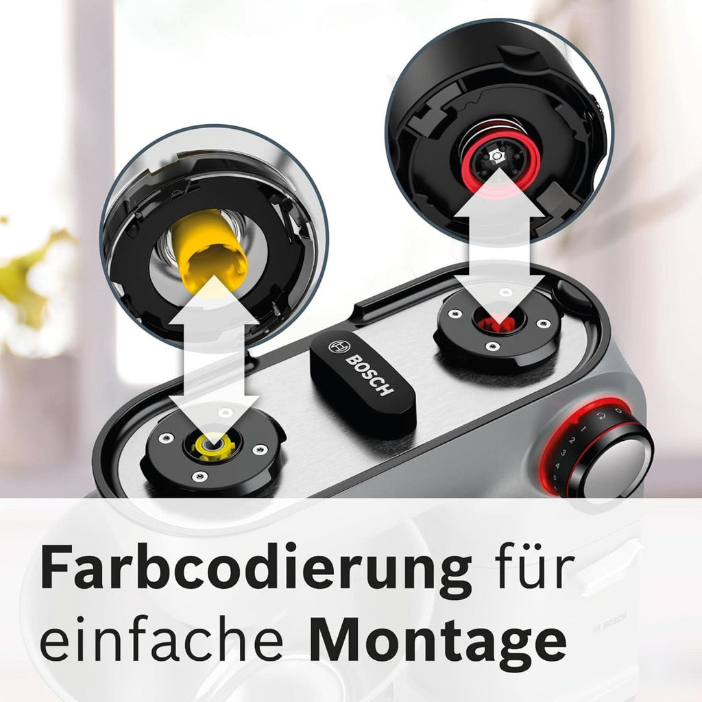 Robot de bucătărie Bosch Seria 8 MUM9AX5S00, bol din oțel inoxidabil 5,5 L, 1600W Mama si Copilul Naty Shop