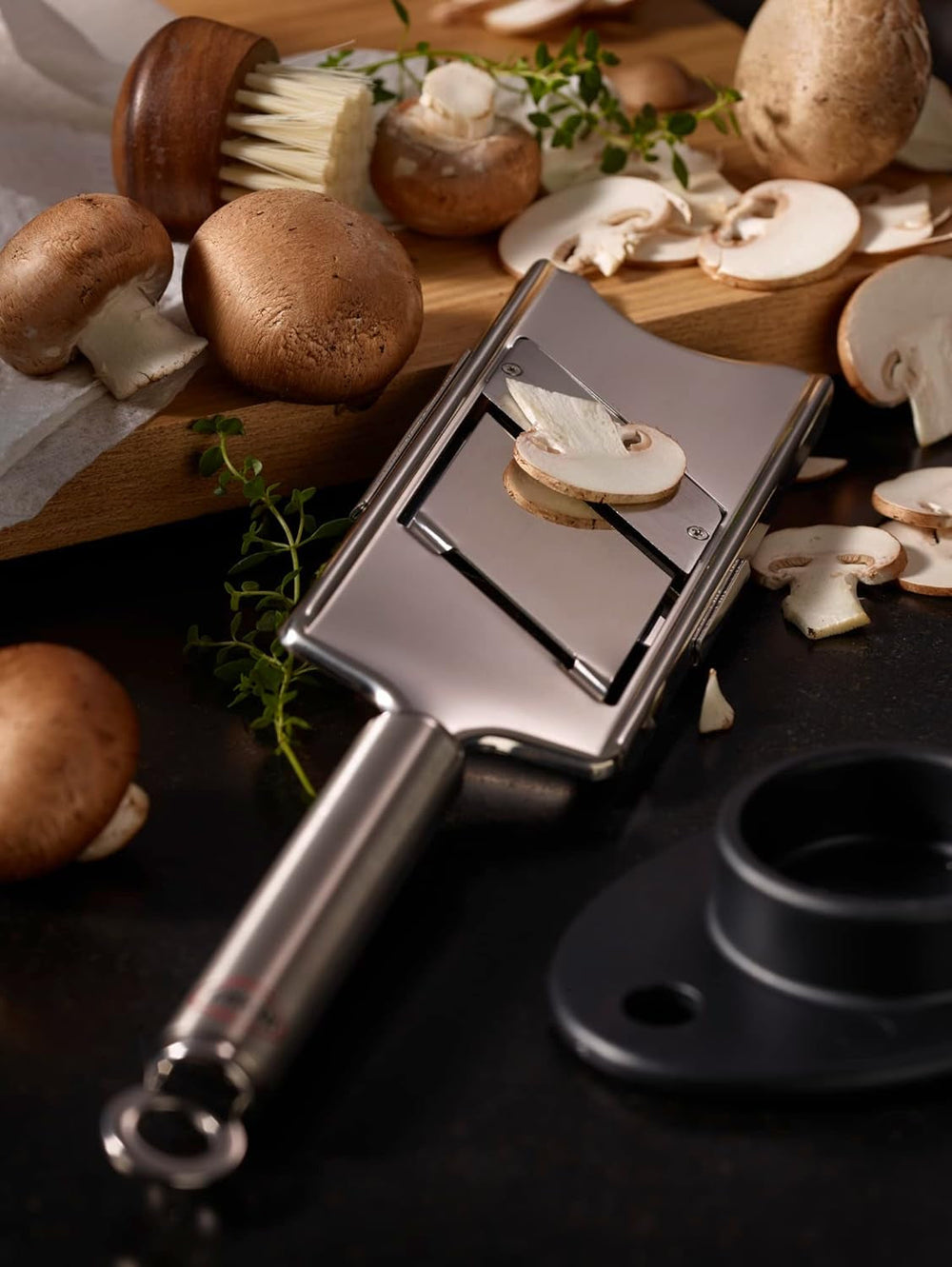 RÖSLE gourmet slicer High-quality slicer for truffles, fine mushrooms, parmesan, radishes, thin slices, stainless steel 18/10 Peeler RÖSLE