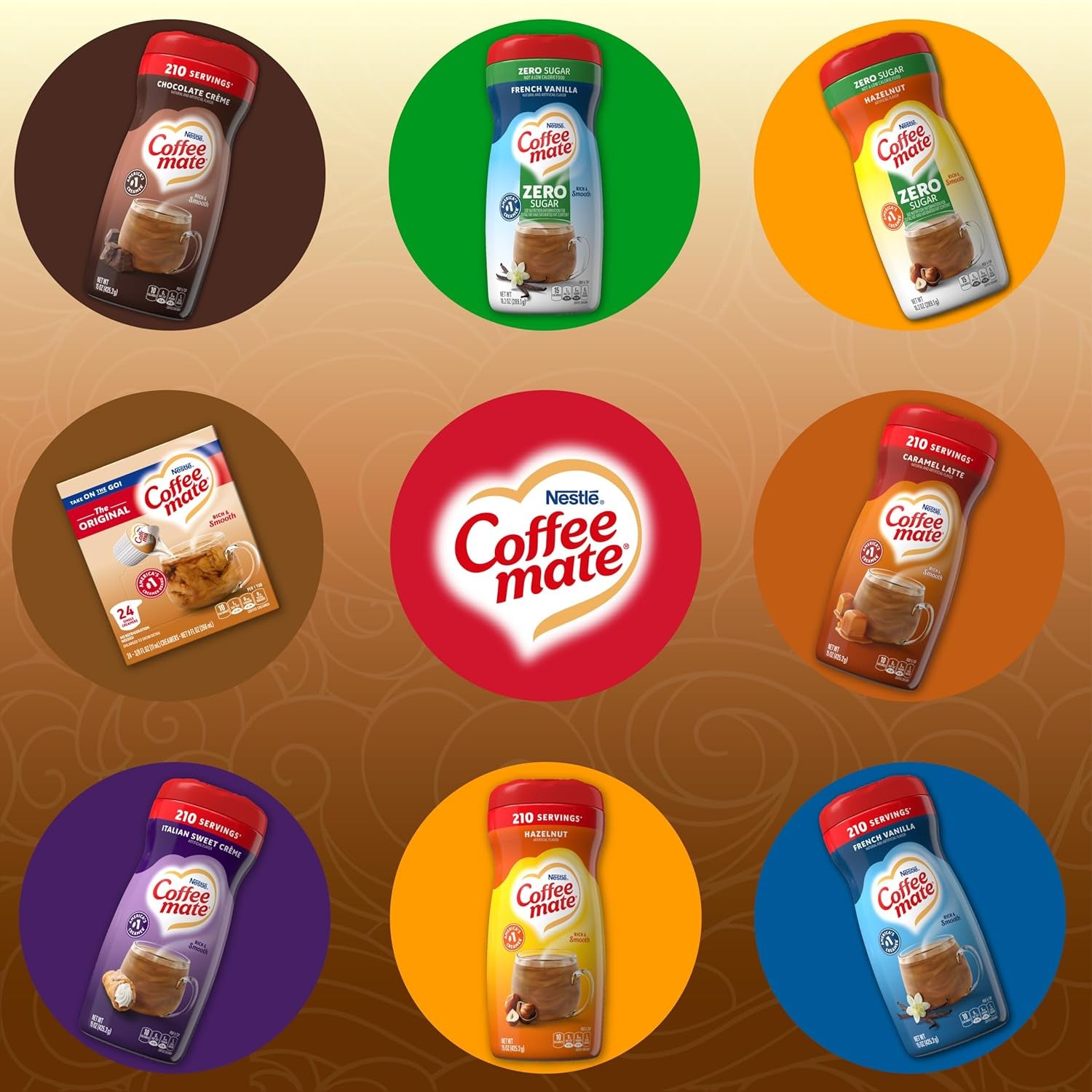 Nestlé Coffee-Mate Original Flüssige Kaffeesahne (24x11ml) US-Import!