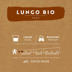 Café Royal Peru Lungo Bio – Nespresso®-kompatible Kaffeekapseln, 100% Arabica aus Peru, cremig, Intensität 5/12, Fairtrade, 100 Kapseln