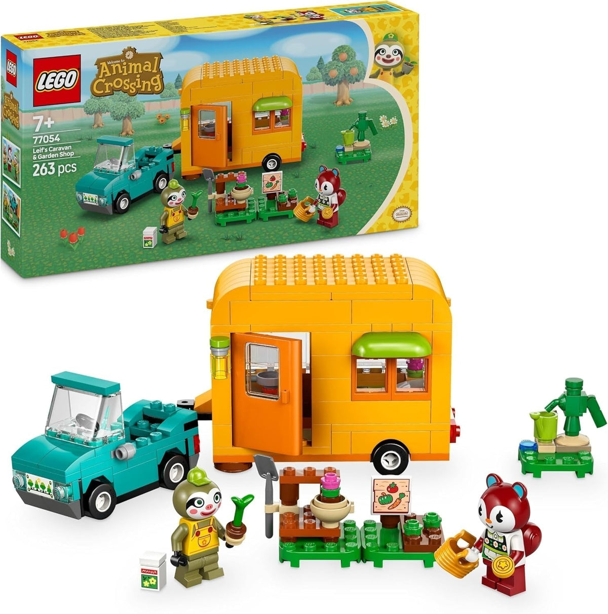LEGO Animal Crossing Gerd's Caravan & Garden Role-Playing Set Car Toy for Children 7 Years Old Girls and Boys Gift Animal Figure Video Game Toy 77054 Building Sets Besuche den LEGO-Store Default Title