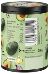 Ostmann Gewürze - Let's Do Avocado | Gewürzsalz für Avocado, Guacamole oder Bowls | Crunchy Topping mit Gewürzen, Kräutern und schwarzem Sesam | 70 g in Metalldose recyclebar