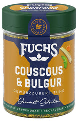 Fuchs Spices Gourmet Selection Middle East/Africa - Couscous and Bulgur Spice Mix Refillable Spice Mix for Seasoning Bulgur Dishes Vegan 55g