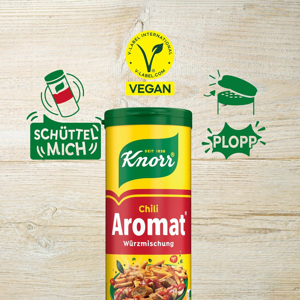Knorr Würzmischung Chili Flavored for quick dishes to season and season potatoes, pasta, vegetables and more 90 g