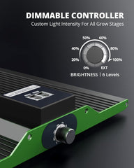 VIPARSPECTRA P1000 LED Grow Light Full Spectrum 2024 LED Grow Light 0%-100% Dimmable for Greenhouses Indoor Plants Seedlings Vegetables Flowers Grow Tents 60x60cm and 80x80cm