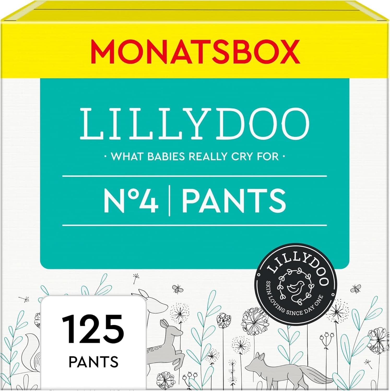 LILLYDOO skin-friendly pants, monthly box Mother and Child Naty Shop Size 4 (125 pieces)