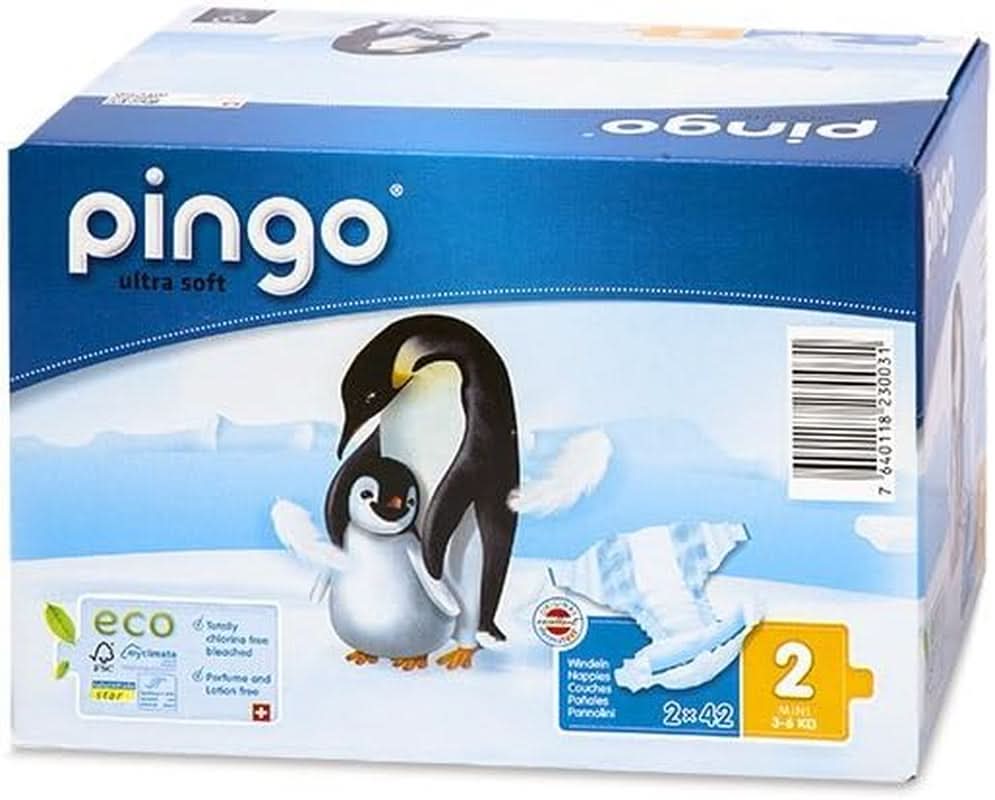 Pingo Ultrasoft, ecological diapers, size 1 and 2 Mother and Child Naty Shop Size 2 (84 pieces)