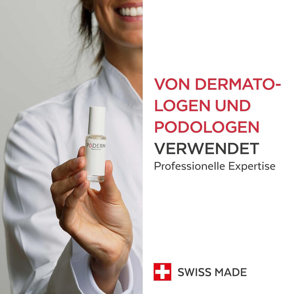 PODERM - STOP NAIL REDNESS - Alternative to Bitter Lacquer - 100% Natural Anti-Stress Care Serum - Activates Growth - Adults/Children - Made in Switzerland