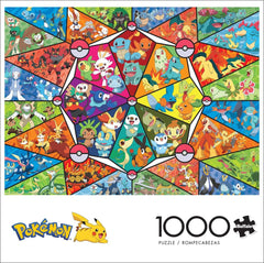 Buffalo Games - Pokemon - Stained glass starter - jigsaw puzzle 1000 pieces Puzzle Naty Shop