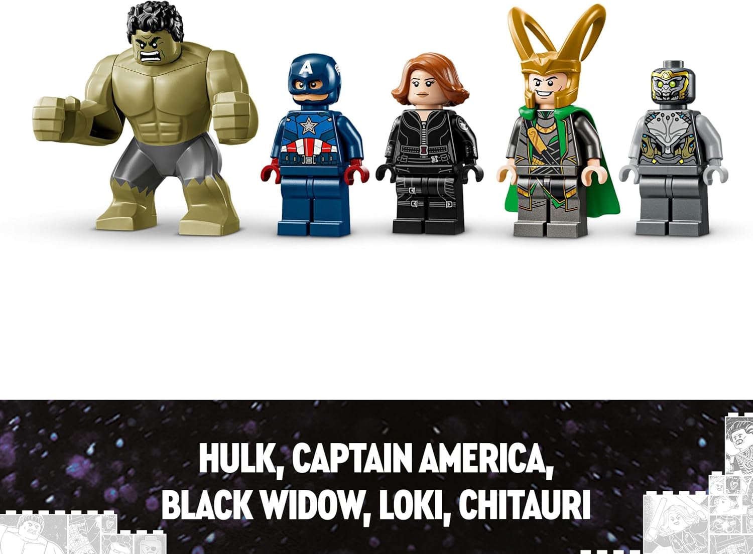 LEGO Marvel Avengers Vs. Leviathan Building Toy Set with Hulk and Captain America, Loki, Black Widow and Chitauri Minifigures Avengers Playset for Boys and Girls 7+ 76290 Building Sets Besuche den LEGO-Store