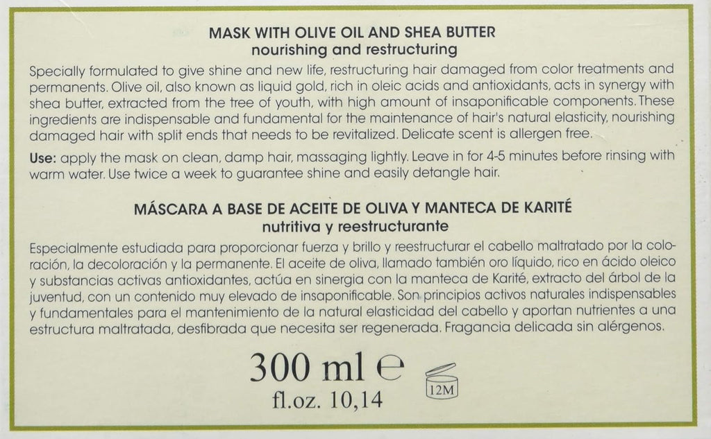 Mască de față cu ulei Oliva - 300 ml Masca de par Naty Shop