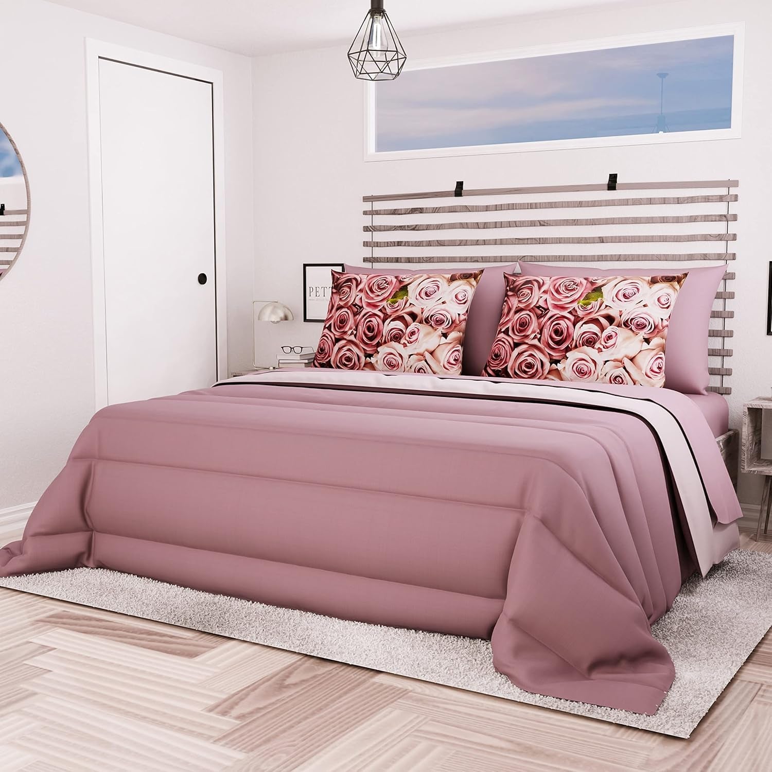 PETTI Artigiani Italiani - Double bed winter blanket, maxi, monochrome, double-sided, white, gray, 100% Made in Italy