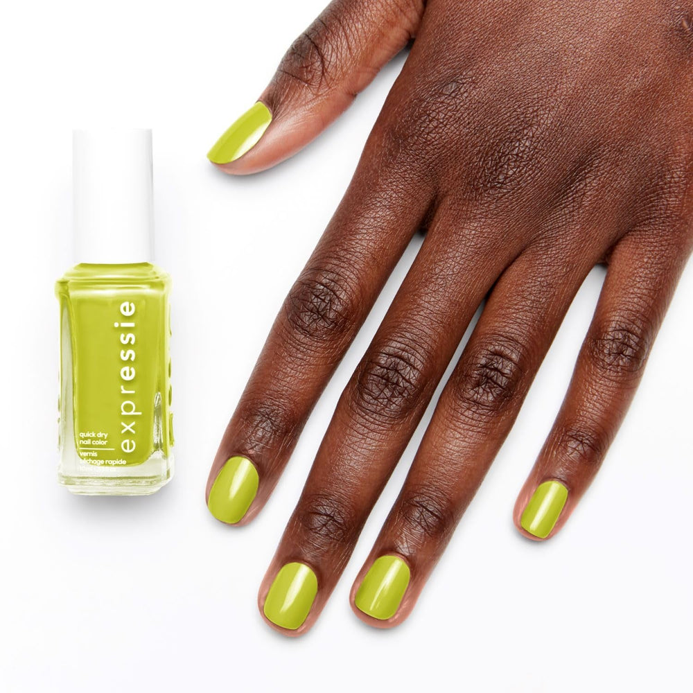 Oja cu uscare rapidă Essie „expressie”, formulă vegană fără ingrediente de origine animală, nr. 565 main character moment, verde, 1 x 10 ml
