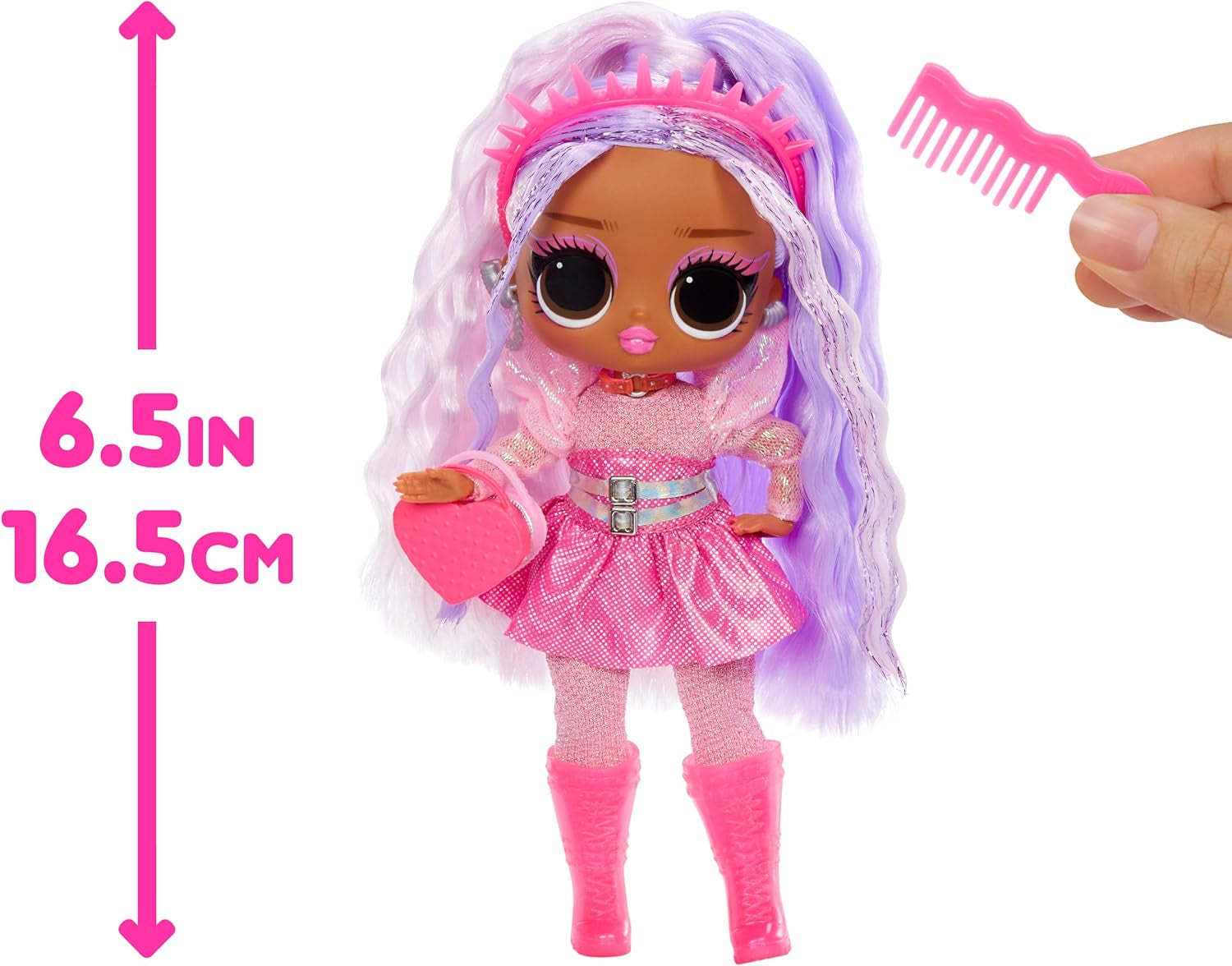 L.O.L. Surprise! Tweens Neon Pop Stars - Kitty K - 1 păpușă la modă cu surprize retroiluminate și 10+ costume și accesorii Pop Star, inclusiv micro-benzi retro, cadou pentru copii 4+ Papusi Naty Shop