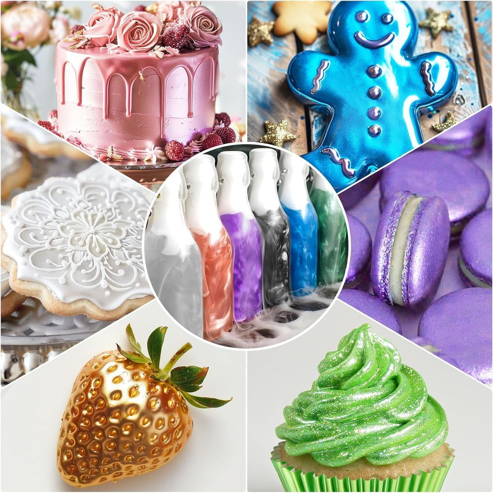 Glitter lichid comestibil - 2 × 12 grame Glitter Naty Shop