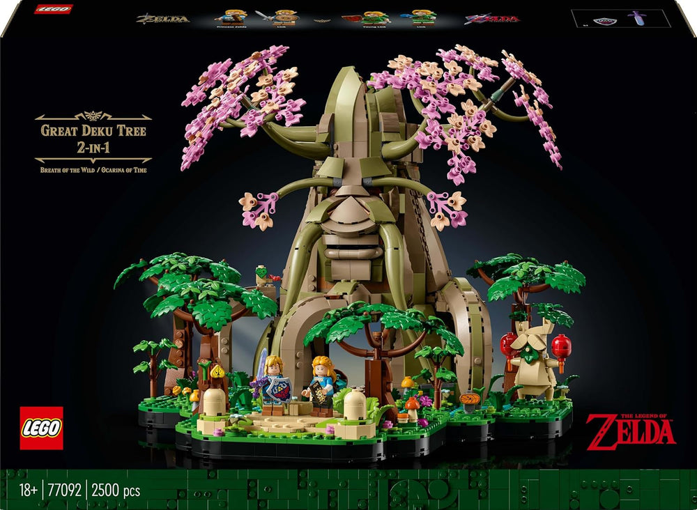 LEGO The Legend of Zelda Deku Tree 2-In-1 - collectible piece with Princess Zelda and 3 Link minifigures - building set for adults and gift idea for video game fans - 77092 Building sets Besuche den LEGO-Store
