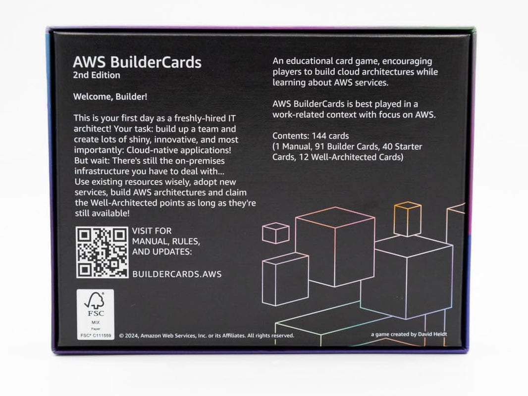 BuilderCards - Cloud Architecture Card Game - Basic Game (English), White