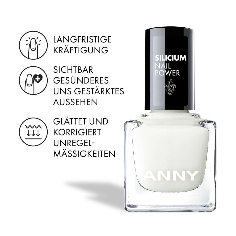 ANNY Silicon Nail Power - Nail care 3 in 1: Base, Strengthener and Beautifier - 15 ml