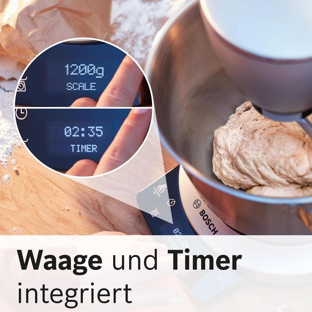 Food processor Bosch Series 8 MUM9AX5S00, stainless steel bowl 5.5 L, 1600W Mother and Child Naty Shop