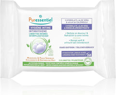Puressentiel - Igienă intimă - Șervețele intime - Curățare și reîmprospătare - Mucoase și piele sensibile - Hidratare de lungă durată 24 de ore - Pentru uz zilnic - X25 buc.