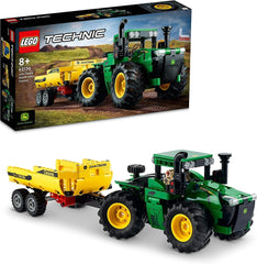 LEGO Technic John Deere 9620R Tractor 4WD with Tipper Trailer Classic Farming Toy for Kids Boys and Girls 8 Years Old Collectible Model Kit 42136 Building Sets Besuche den LEGO-Store Single