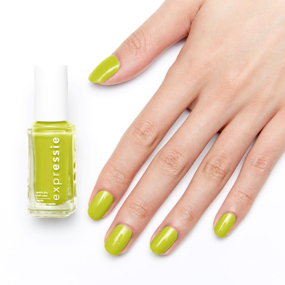 Oja cu uscare rapidă Essie „expressie”, formulă vegană fără ingrediente de origine animală, nr. 565 main character moment, verde, 1 x 10 ml