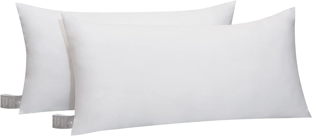 FAM Home Pernă 80X80 Set de 2 Microfibre moi - Pernă 80X80 Suferă de alergii Cu suport optim pentru gât și cap - Pernă interioară Respirabilă Reglarea umidității Antibacteriană Perne ortopedice cervicale Naty Shop Set de 2 40X70 Cm