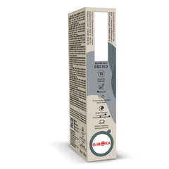 Gimoka Kaffeekapseln Espresso Deciso, Intensität 13/13-100 Kapsel - Kompatibel mit Nespresso* Haushalts-Espressomaschinen - 100 Stück (10 x 10 Getränke) - Hergestellt in Italien