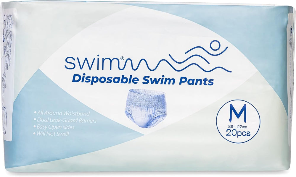 Disposable Swim Diapers Size 7 - 36 Pieces - Discreet, Breathable and Skin Friendly - Baby Swim Diapers - Provides Safety While Swimming - 18-30kg