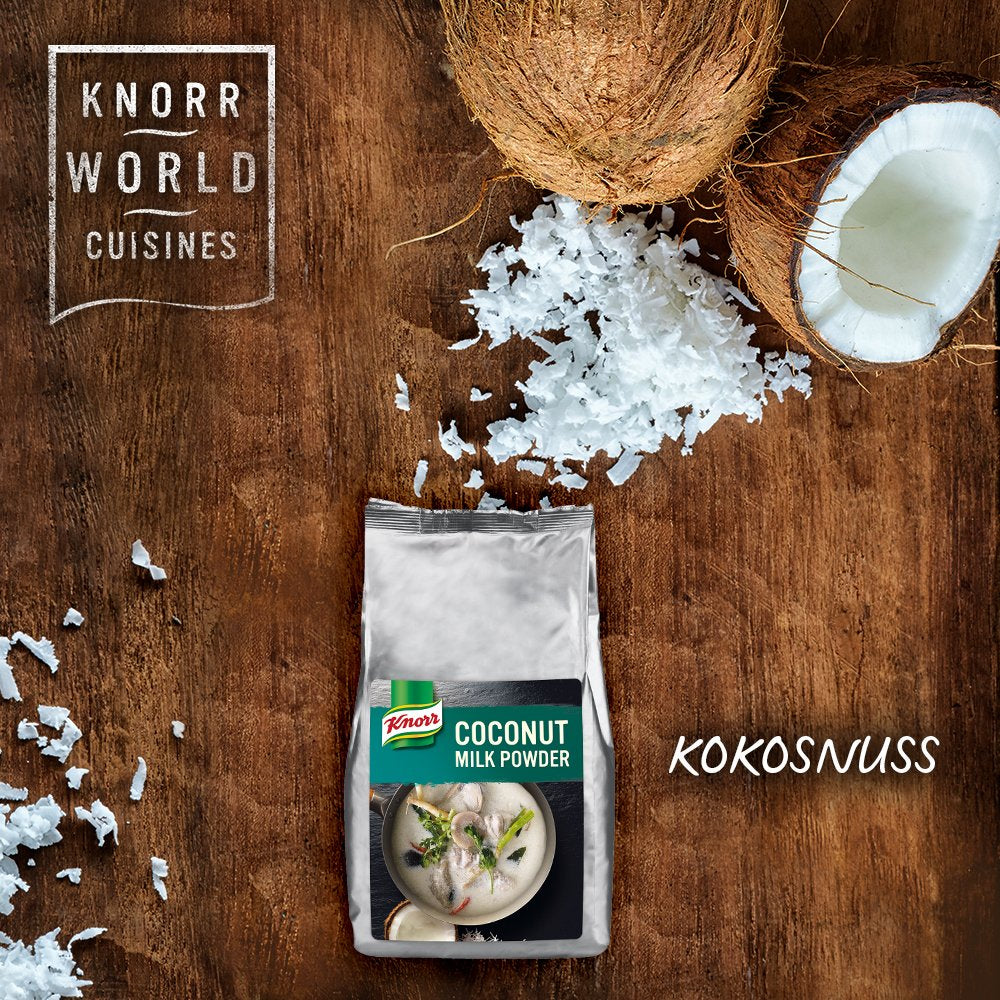 Knorr Kokosmilch Pulver (Milk Powder aus 20 frischen Kokosnüssen, ergibt 6.6 Liter Kokosmilch) 1er Pack (1 x 1 kg)