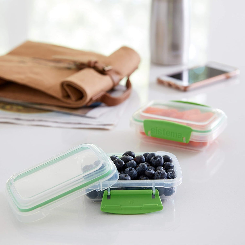 Recipient de depozitare Sistema KLIP IT, pachet de 6 Cutii depozitare alimente Naty Shop