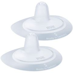 NUK nipple shields | Breastfeeding Nipple Shields | Protects against sore nipples | Thin Silicone | Size S (16Mm) | 2 pieces Baby Food and Breastfeeding Accessories Naty Shop