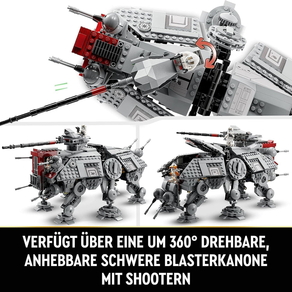 LEGO Star Wars At-Te Walker Mobile Toy Model Minifigure Set Including 3 Clone Troopers, Battle Droids and Dwarf Spider Droid 75337 Building Sets Besuche den LEGO-Store