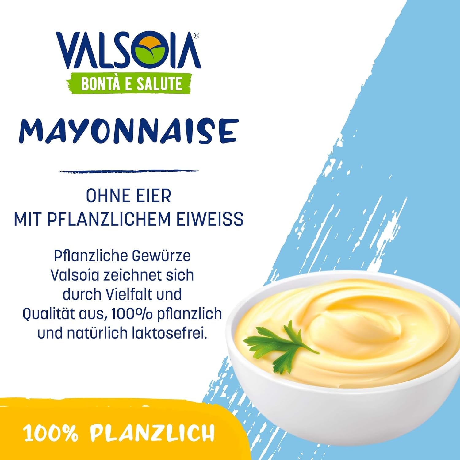 Egg-Free Soy Plant-Based Mayonnaise, Ideal For Vegans & Vegetarians, Versatile In The Kitchen, 4 x 150ml