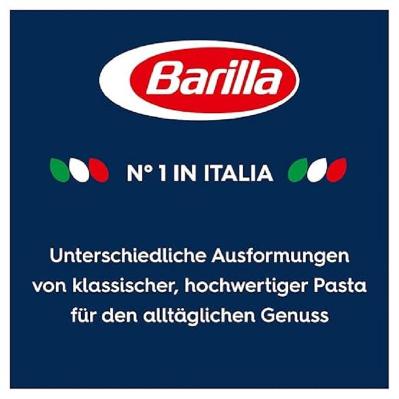 Pasta Barilla Classic Girandole no. 34, made from high quality durum wheat, always al dente (1 x 500g)