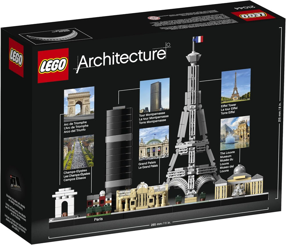LEGO Architecture Paris, Eiffel Tower, Champs-Élysées and Louvre Model Kit, Skyline Collection, Home and Office Decorations, Gift Ideas for Collectors, Men and Women 21044 Building Sets Besuche den LEGO-Store