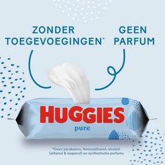Huggies Pure Baby Wipes 18 Pack (1008 Wipes Total) — 99% Pure Water — Fragrance Free for Gentle Cleansing and Protection Baby Wet Wipes Naty Shop